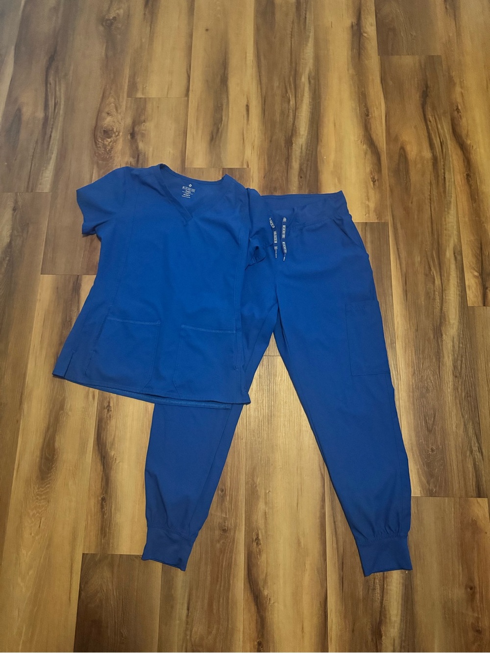 Med Couture Royal Blue scrub set